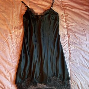 Victoria's Secret Black Lace Chemise